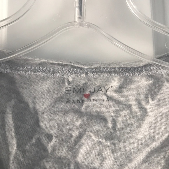 Emi Jay Raising the Barre Gray Tank Top OS - Picture 2 of 3